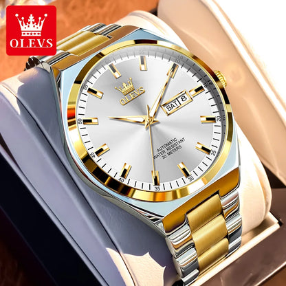 OLEVS 9907 Luxury Man Watch New Multi functional Simplicity Dual Calendar Original