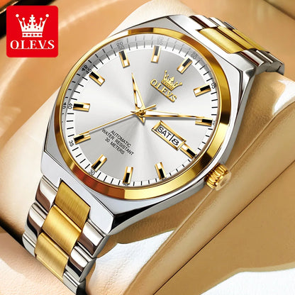 OLEVS 9907 Luxury Man Watch New Multi functional Simplicity Dual Calendar Original