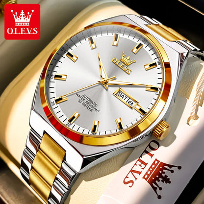 OLEVS 9907 Luxury Man Watch New Multi functional Simplicity Dual Calendar Original