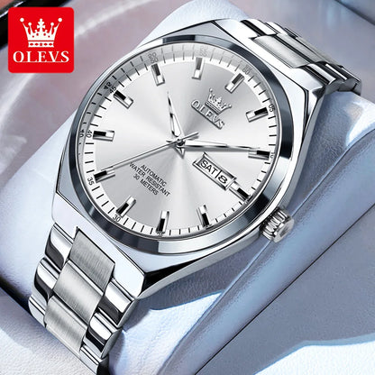 OLEVS 9907 Luxury Man Watch New Multi functional Simplicity Dual Calendar Original